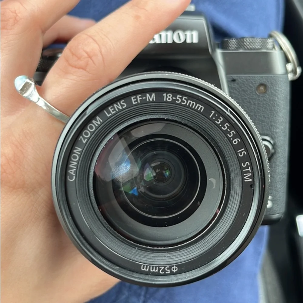 Canon eos m5 with 18-55 mm canon lens